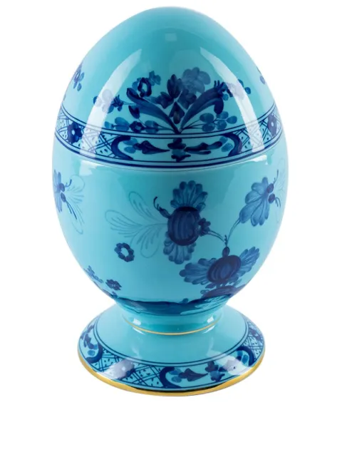 GINORI 1735 Oriente Italiano Iris egg bowl Blue 017RG00FG6846010210G00124300