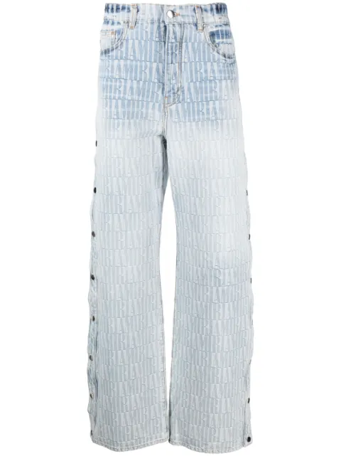AMIRI Jacquard Snap-Off jeans Blue SS23MDF016