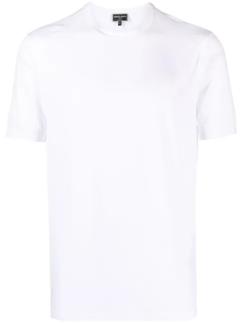 Giorgio Armani crew-neck plain T-shirt White 8NST62SJP4Z