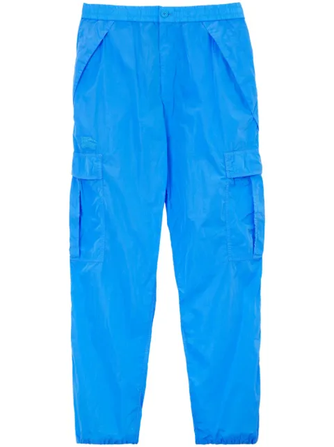 Burberry appliqué-detail cargo trousers Blue 8065561