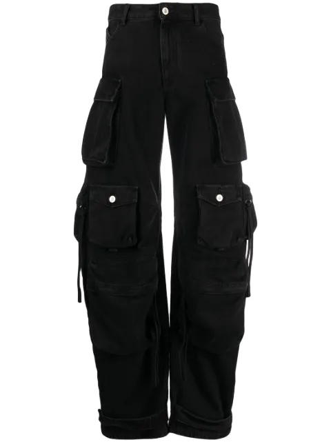 The Attico Fern cargo jeans Black 236WCP84D066