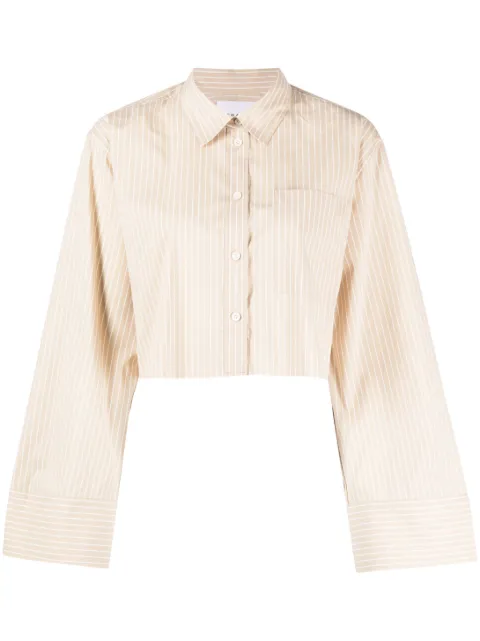 FRAME classic-collar long-sleeve shirt Neutrals LWSH2794