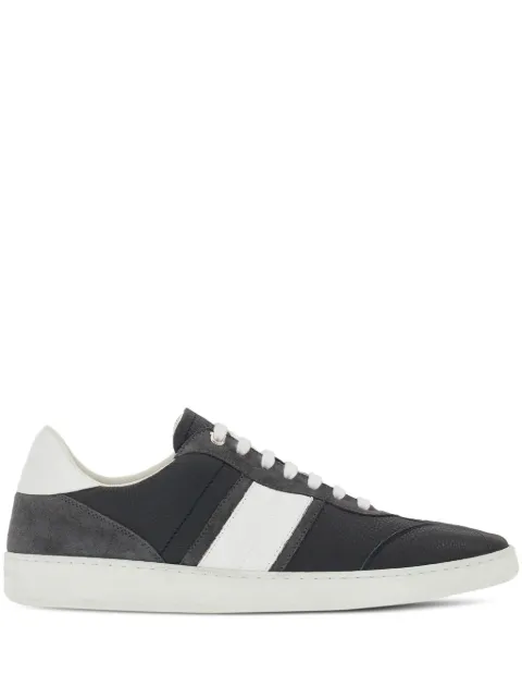 Ferragamo logo-embossed leather sneakers Grey 763472