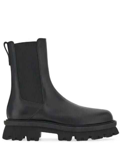Ferragamo chunky chelsea leather boots Black 763208