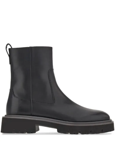 Ferragamo leather ankle boots Black 762544