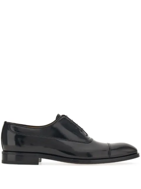 Ferragamo polished leather Oxford shoes Black 762477