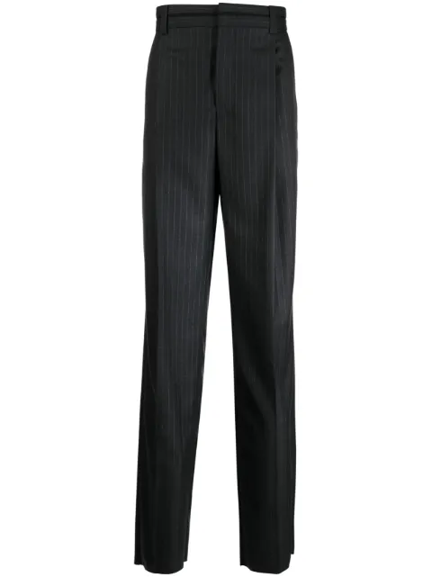Ferrari tailored striped virgin-wool trousers Black 47766