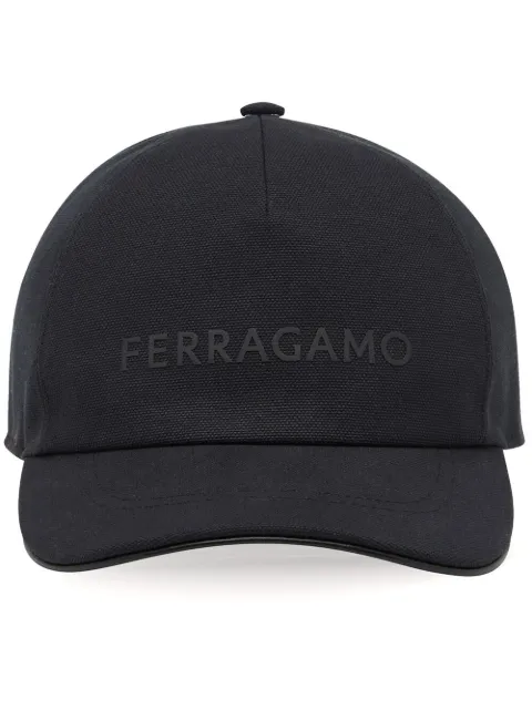 Ferragamo logo-appliqué baseball cap Black 764758