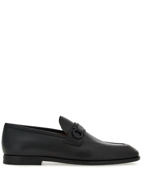 Ferragamo moccasins with Gancini ornament Black 765785