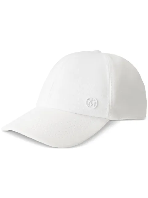 Maison Michel Tiger cotton logo-plaque cap White 2215055003