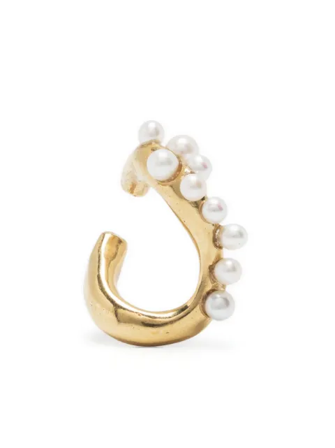 BEATRIZ PALACIOS Wave Cluster Link Small ear cuff Gold P02SELF