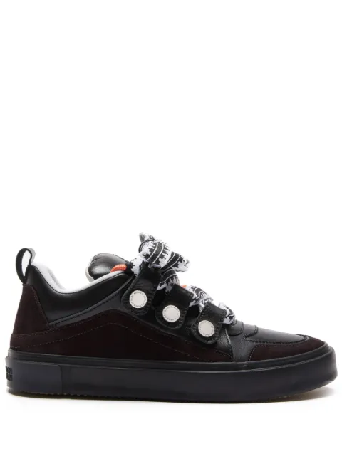 COUNTY OF MILAN Ticinella lace-up sneakers Black CMIA097F23LEA0041072