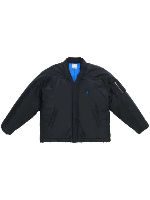 COUNTY OF MILAN embroidered-logo lightweight bomber jacket Blue CMEH002F23FAB0011045
