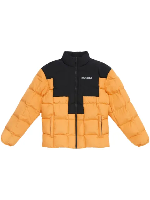 COUNTY OF MILAN Cross puffer jacket Yellow CMEJ001F23FAB0011610