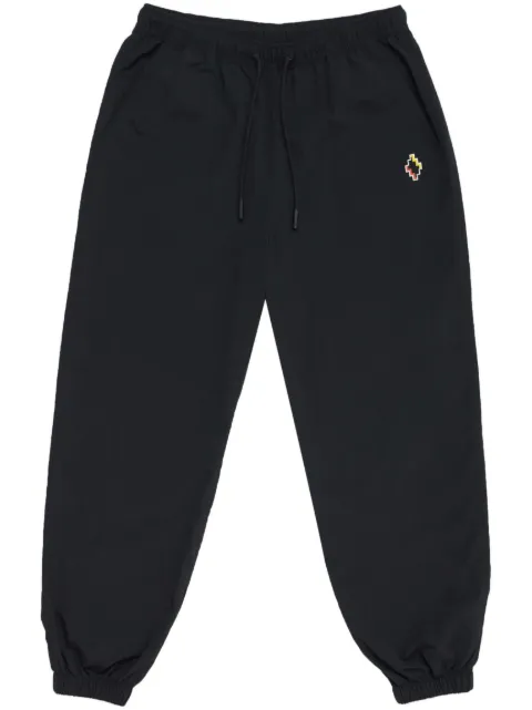 COUNTY OF MILAN cross-embroidered track pants Black CMCP001F23FAB0011025