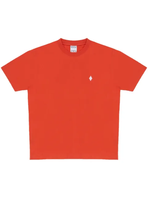 COUNTY OF MILAN Cross short-sleeve cotton T-shirt Orange CMAA018F23JER0052001