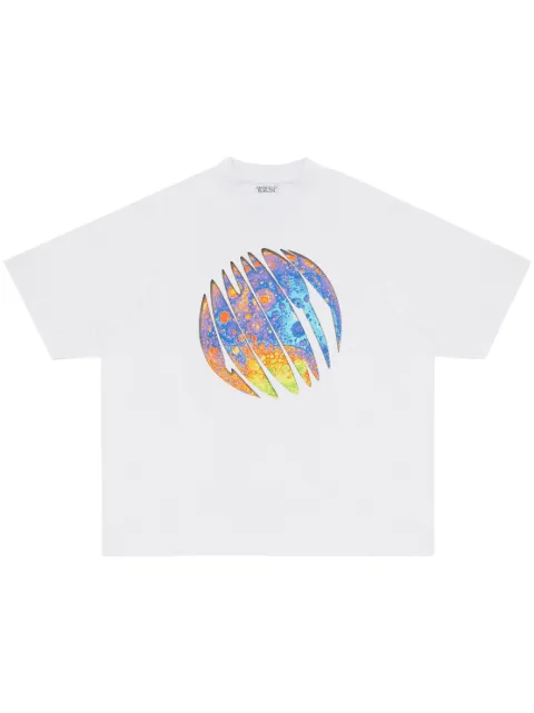 COUNTY OF MILAN Lunar cotton T-shirt White CMAA054F23JER0060140