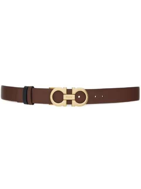 Ferragamo reversible and adjustable Gancini belt Brown 764024