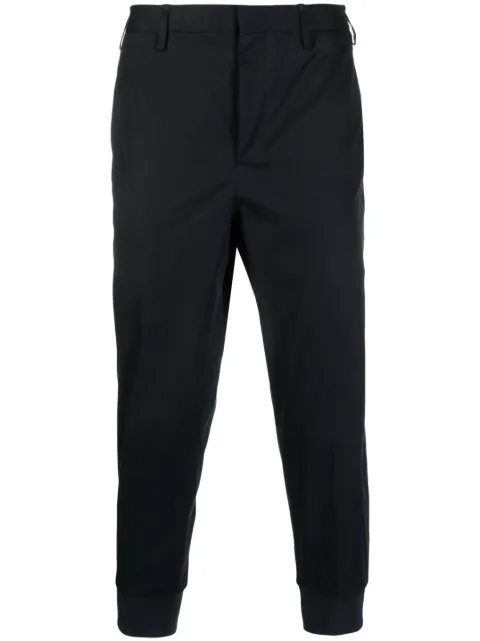 Neil Barrett cropped-leg chino trousers Blue PBPA78SHU003