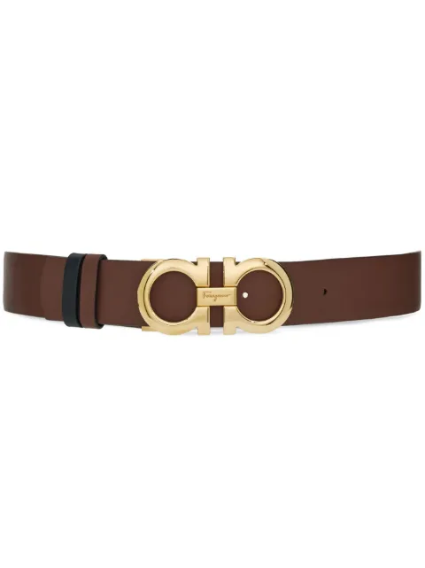 Ferragamo reversible and adjustable Gancini belt Brown 764023