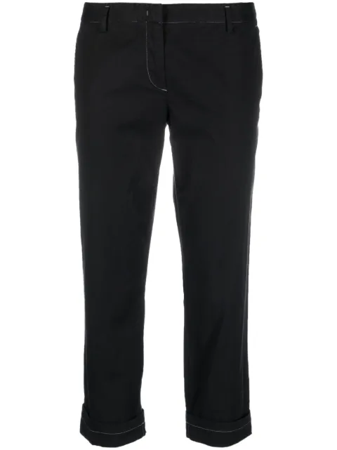 Prada Pre-Owned 2000s low-rise cropped trousers Black PRA250SR