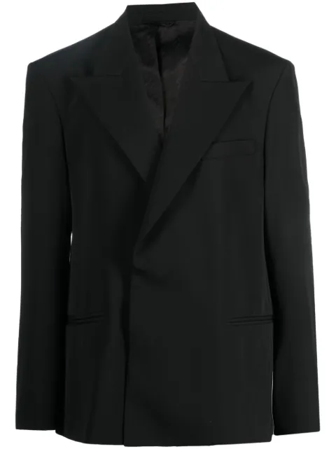 Acne Studios peak-lapel double-breasted blazer Black BH0189900