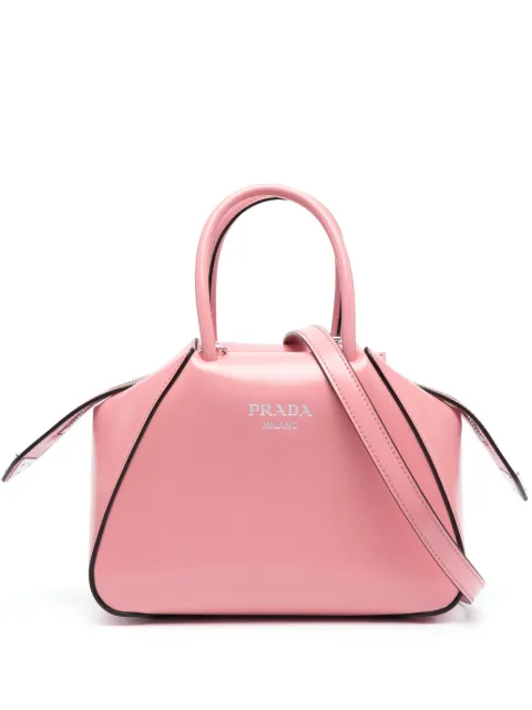 Prada Supernova brushed leather tote bag Pink 1BA385VOOOZO6