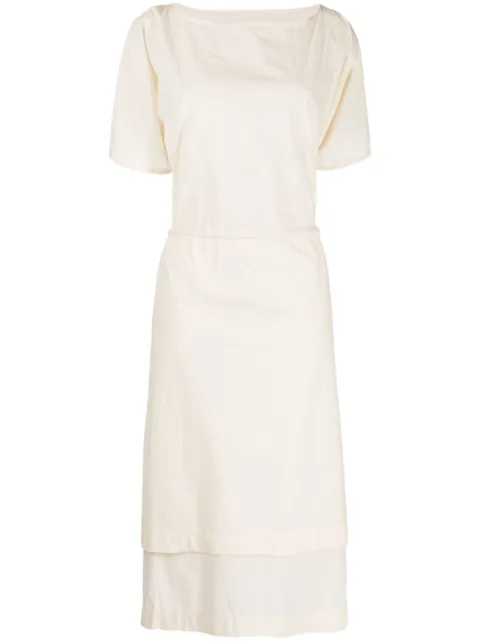 Toogood The Shimmer midi dress Neutrals THESWIMMERDRESS
