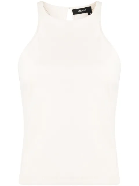 ANOUKI racerback sleeveless top Neutrals ASS23I26BLJEBG