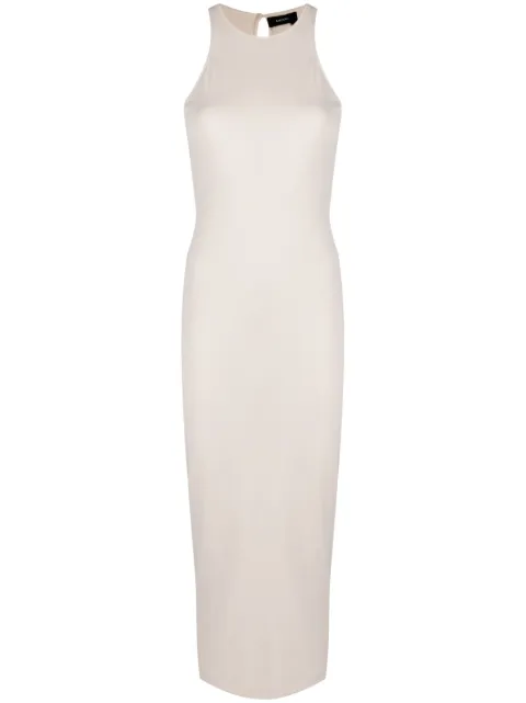 ANOUKI racerback midi dress White ASS23I10DRJEBG
