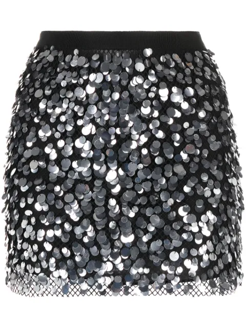 TOM FORD sequin-embellished miniskirt Black GC5704SDE345