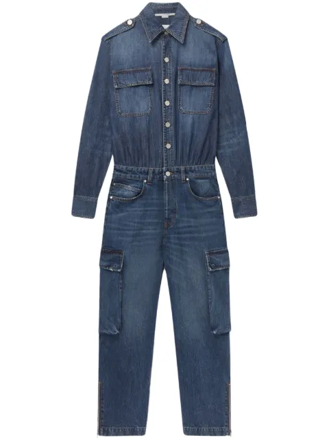 Stella McCartney denim cargo jumpsuit Blue 6D01793SPH34