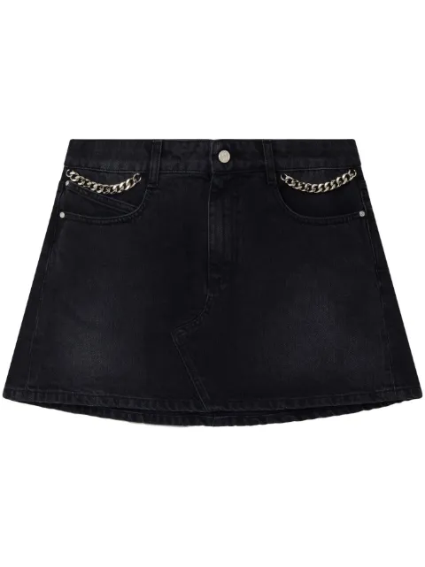 Stella McCartney Falabella denim mini skirt Black 6D01883SPH44