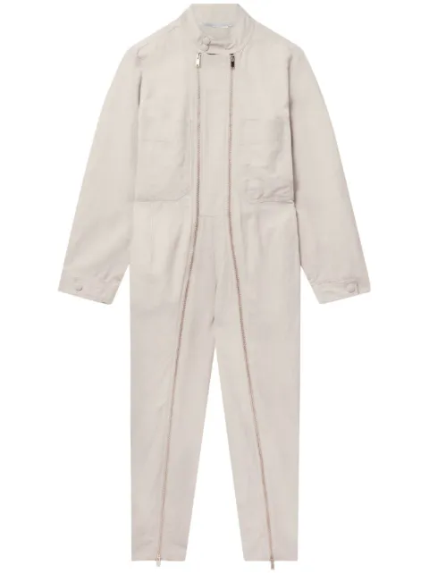 Stella McCartney Stella Iconics ziped jumpsuit Neutrals 610059SIA03