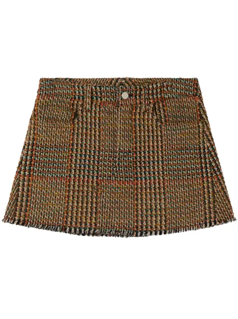 Stella McCartney wool tweed mini skirt Brown 6300593CJ301