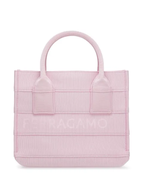 Ferragamo small Tote Bag with Signature Pink 765808