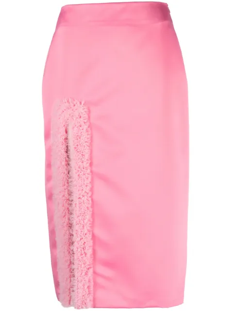 Viktor & Rolf Hollywood Dream slit midi skirt Pink TB023