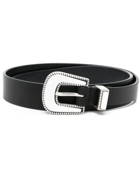 PT Torino calf-suede pointed-tip belt Black CO1FCN02WRNS17PE
