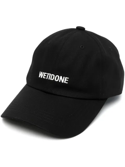 We11done logo-embroidery baseball cap Black WDAH123995U