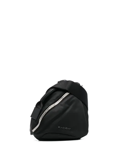 Givenchy small G-Zip Triangle bag Black BKU03NK1JE