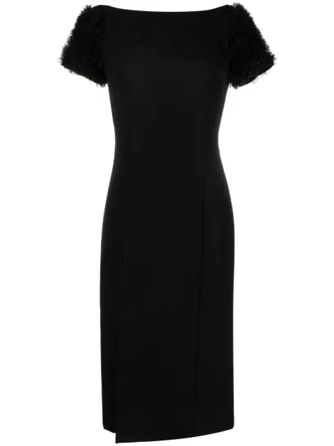 Viktor & Rolf Daring Nights ruffled midi dress Black TD044