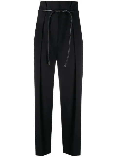 3.1 Phillip Lim belted high-waisted trousers Black P2015103WTW