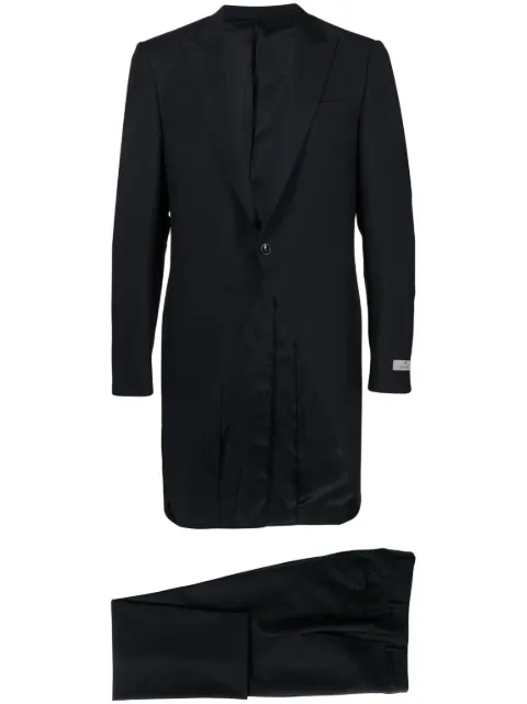 Canali single-breasted wool-mohair suit Blue 1991393AM30110