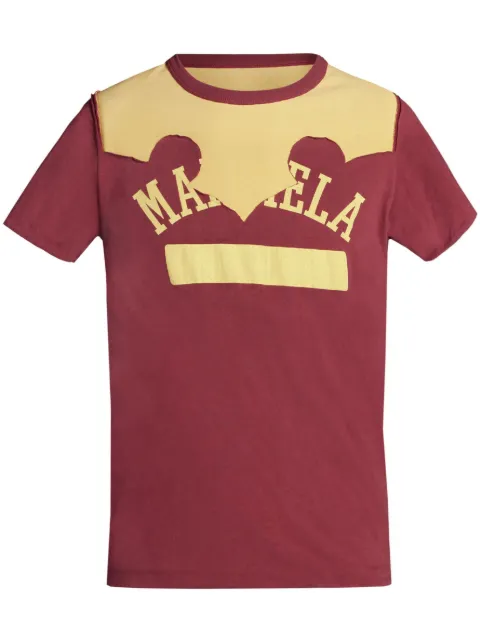 Maison Margiela Décortiqué logo-print T-shirt Red S67GC0029S24607