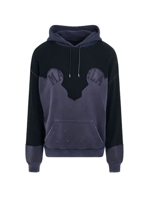 Maison Margiela Desconstruction patchwork hoodie Blue S67GU0030S25570