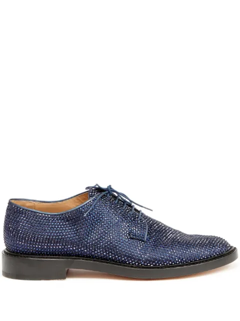 Maison Margiela Tabi rhinestone-embellished Derby shoes Blue S97WQ0070P5157