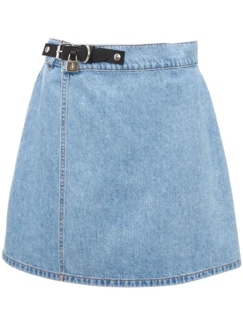 JW Anderson padlock mini denim skirt Blue DK0015PG1335804