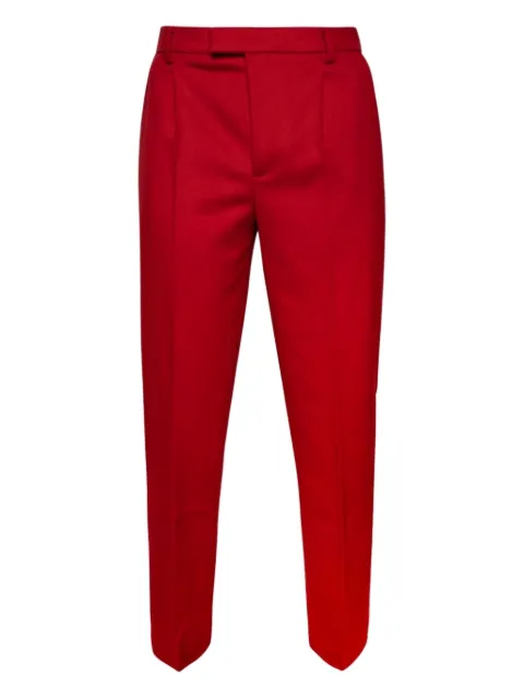 VTMNTS pleated-front wool trousers Red VL16PA320R