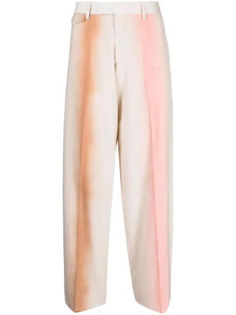 Paul Smith mid-rise wide-leg wool trousers Brown M1R120YK02013