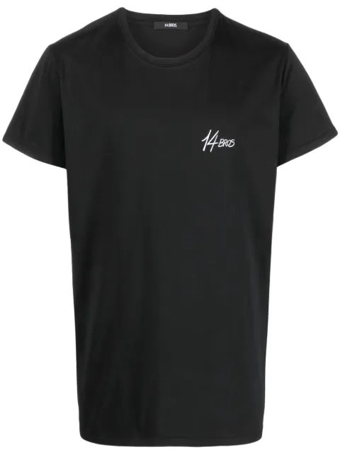 14BROS logo-print cotton T-shirt Black 12679A5128432